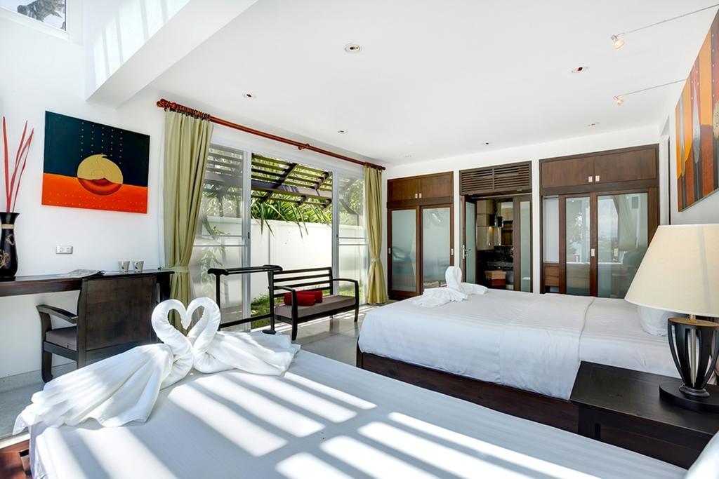 Emerald Sands - Beach Front 4 Bed Pool Villa Koh Samui Camera foto