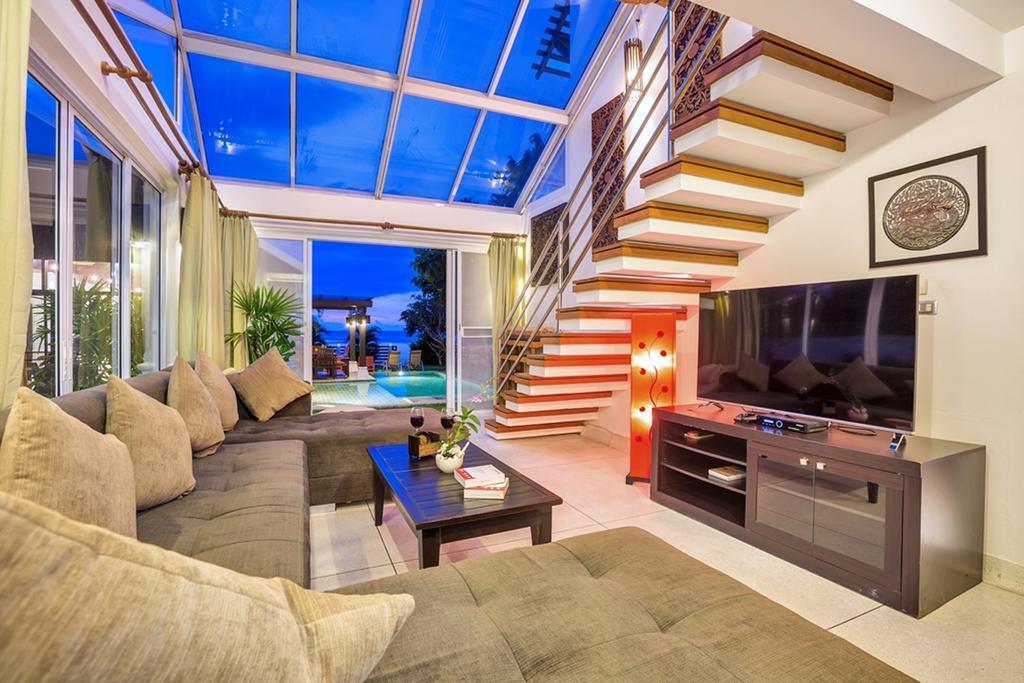 Emerald Sands - Beach Front 4 Bed Pool Villa Koh Samui Camera foto
