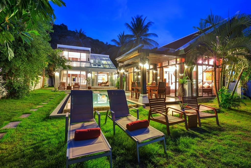 Emerald Sands - Beach Front 4 Bed Pool Villa Koh Samui Camera foto
