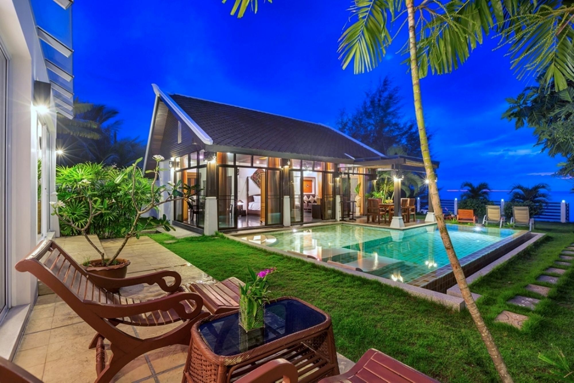 Emerald Sands - Beach Front 4 Bed Pool Villa Koh Samui Esterno foto
