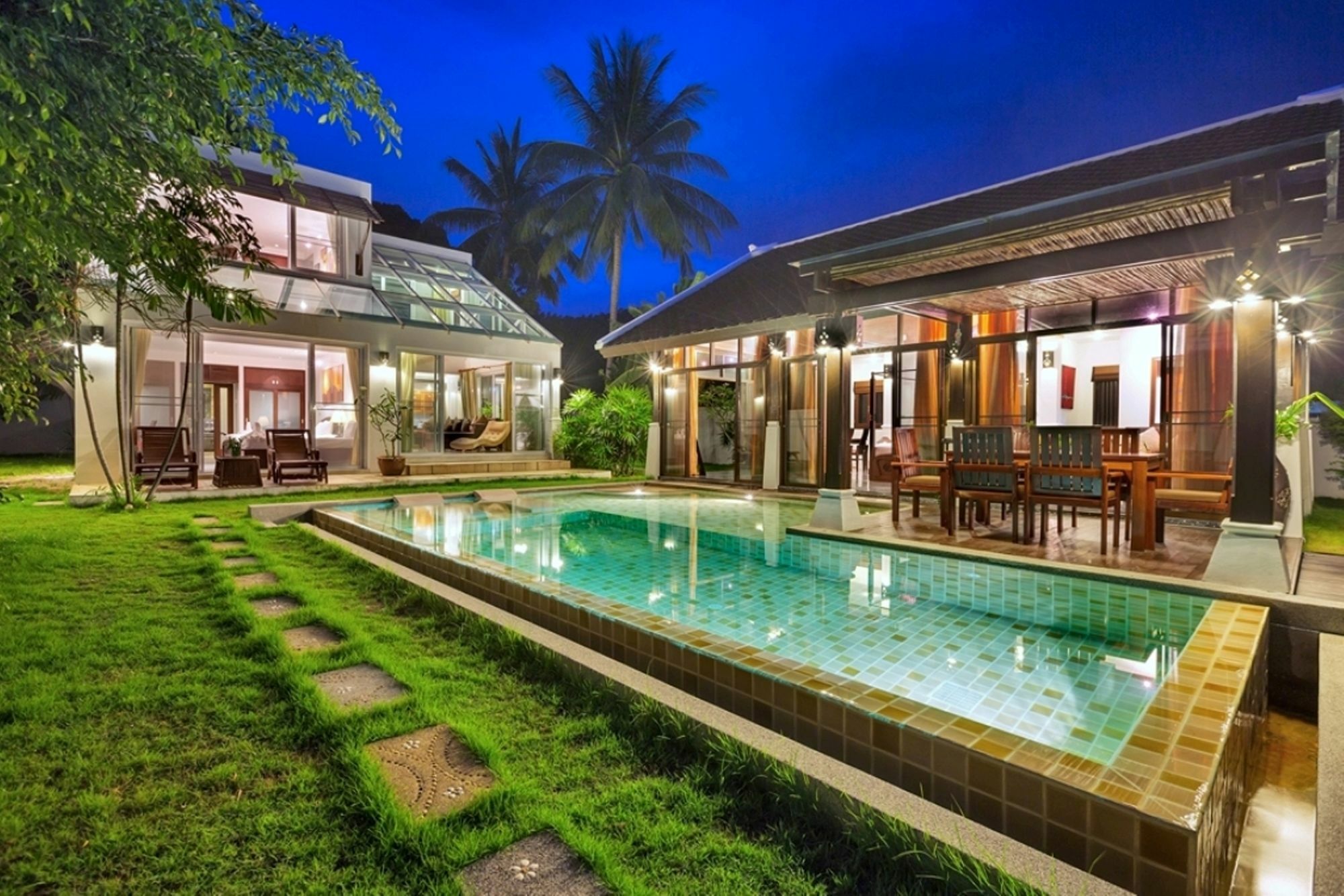 Emerald Sands - Beach Front 4 Bed Pool Villa Koh Samui Esterno foto