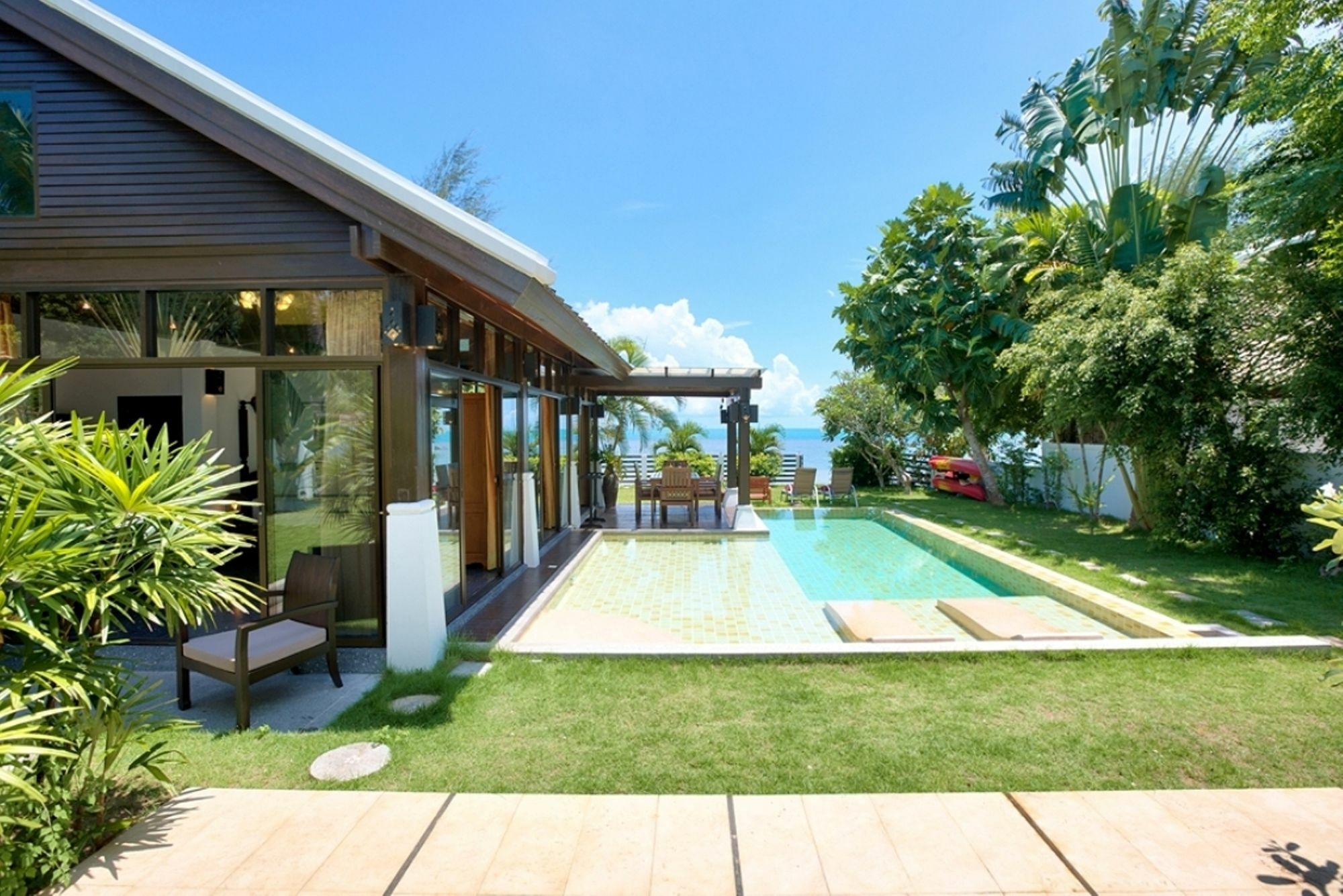 Emerald Sands - Beach Front 4 Bed Pool Villa Koh Samui Esterno foto